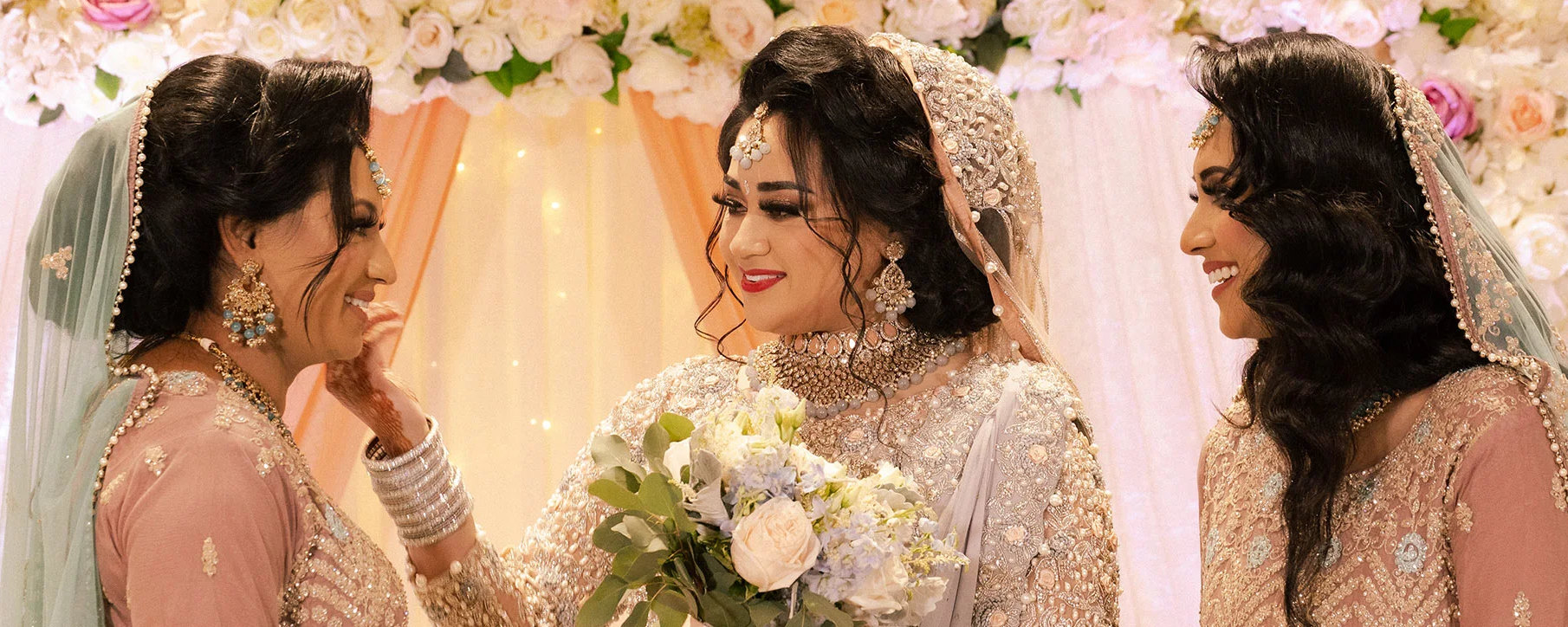 A bride with her friends at The Eastern Pavilion